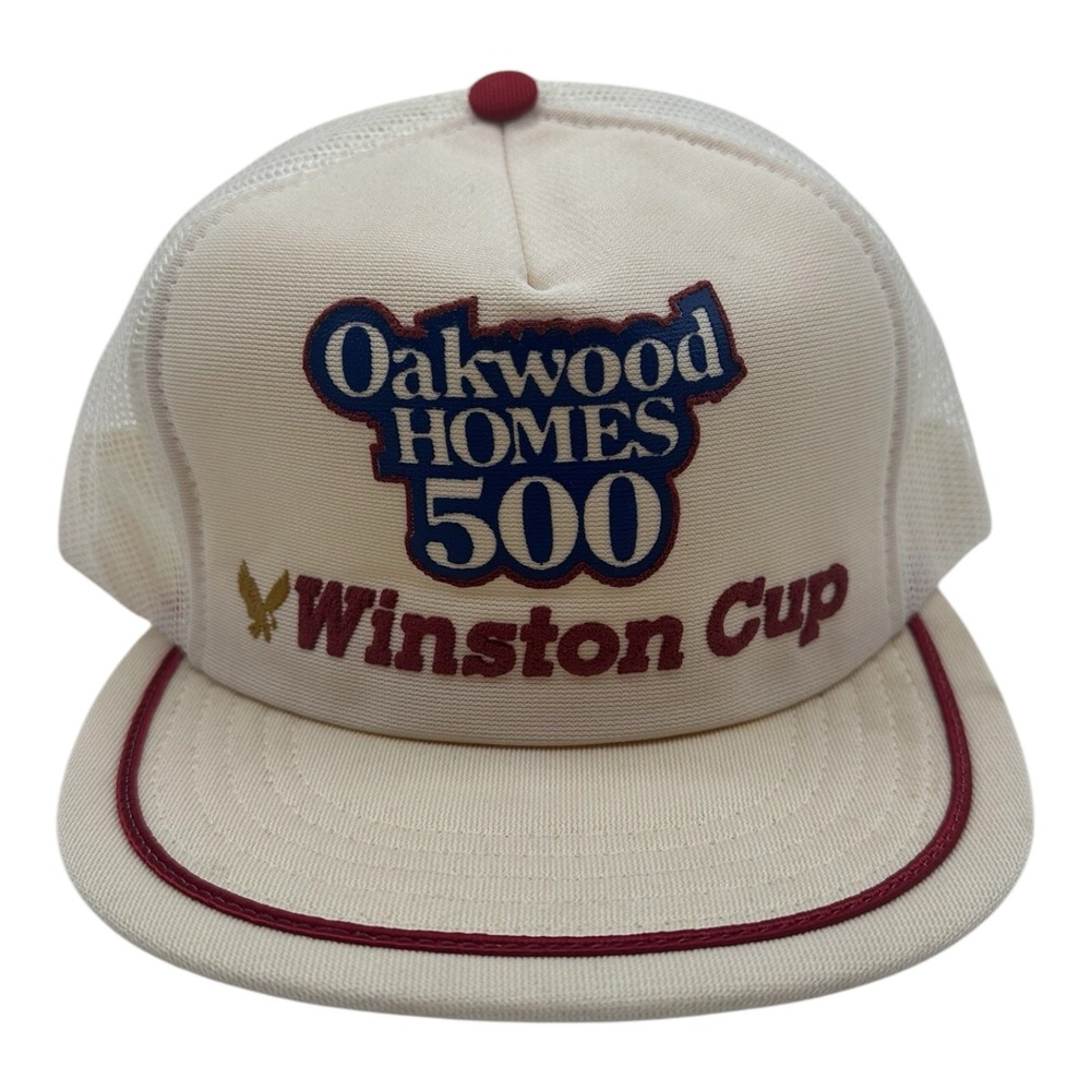Vintage Winston Cup Oakwood Homes 500 Hat Cap Snapback NASCAR Racing USA Made